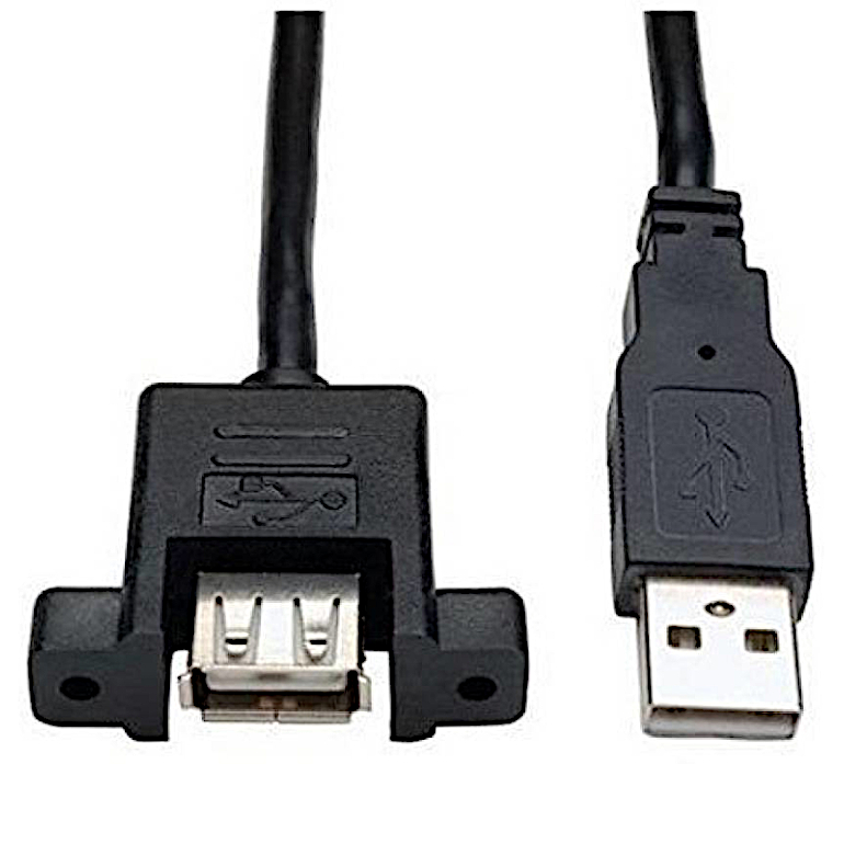 USB AM to AF Panel Mount Cable, Chung Yi Enterprise Crop.